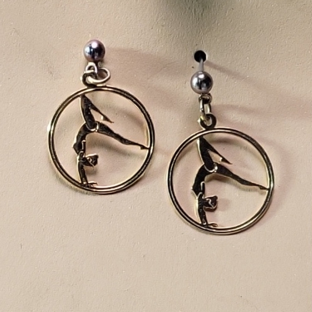 Elegant Plated Gold Earrings‎